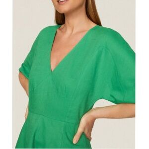TOME Collective Green Linen Dress Size 14